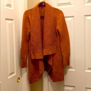 Cowl sweater terracotta